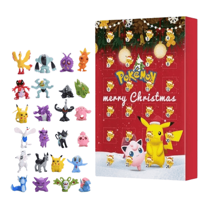 Calendrier de l’avent de Noël Pokémon - coffret mystère, 24 figurines