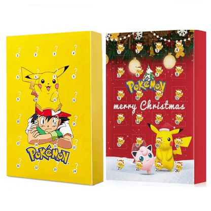 Calendrier de l’avent de Noël Pokémon - coffret mystère, 24 figurines