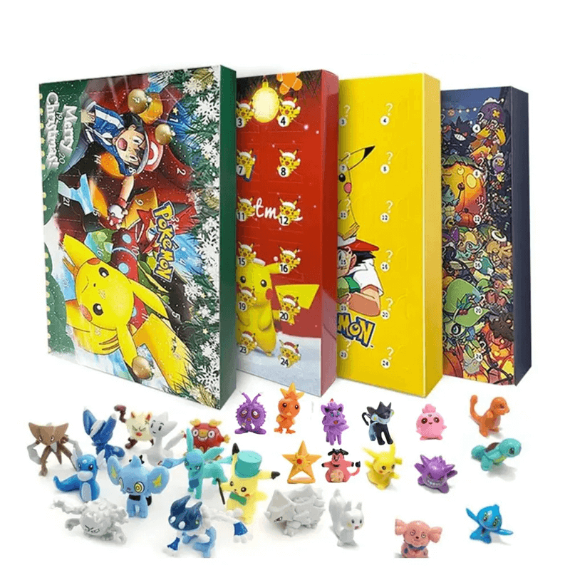 Calendrier de l’avent de Noël Pokémon - coffret mystère, 24 figurines