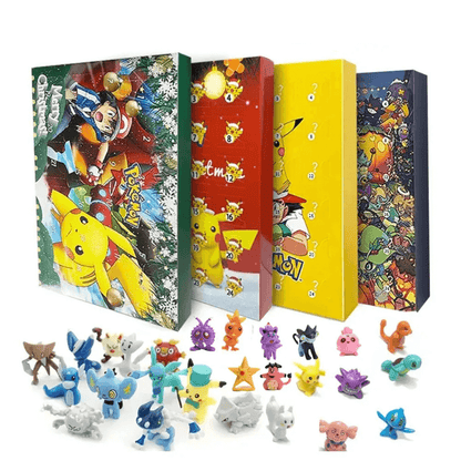 Calendrier de l’avent de Noël Pokémon - coffret mystère, 24 figurines