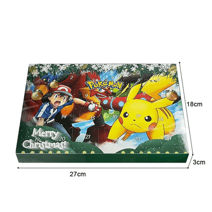 Calendrier de l’avent de Noël Pokémon - coffret mystère, 24 figurines