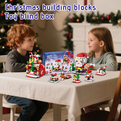 Calendrier de l’avent de Noël, set de briques de construction