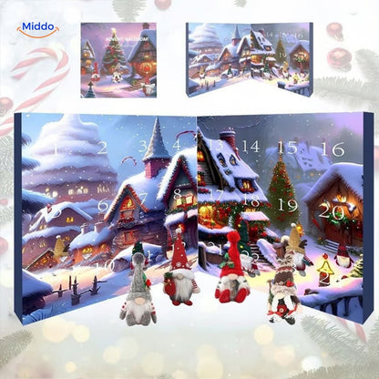 Calendrier de l’Avent gnome en peluche | Cadeau de Noël