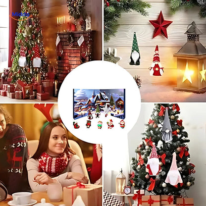 Calendrier de l’Avent gnome en peluche | Cadeau de Noël