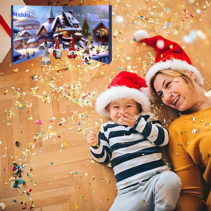 Calendrier de l’Avent gnome en peluche | Cadeau de Noël