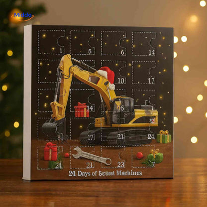 Calendrier de l’Avent | véhicules de chantier, 24 surprises et plaisir de jeu