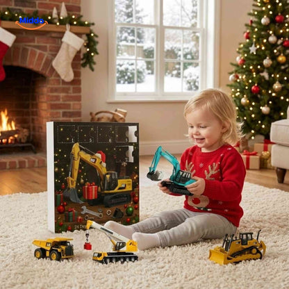 Calendrier de l’Avent | véhicules de chantier, 24 surprises et plaisir de jeu