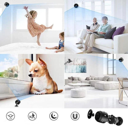 Caméra 1080p Wi‑Fi sans fil avec vision nocturne