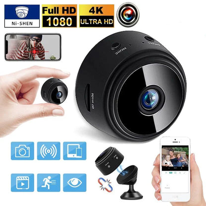 Caméra 1080p Wi‑Fi sans fil avec vision nocturne