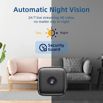 Caméra d’intérieur | vision nocturne et détection de mouvement | accès Wi‑Fi