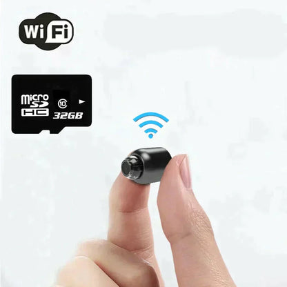 Caméra IP Wi-Fi ultra-compacte | 1080p Full HD | optique grand angle 120° | vision nocturne infrarouge et détecteur de mouvement | audio bidirectionnel | accès à distance mondial
