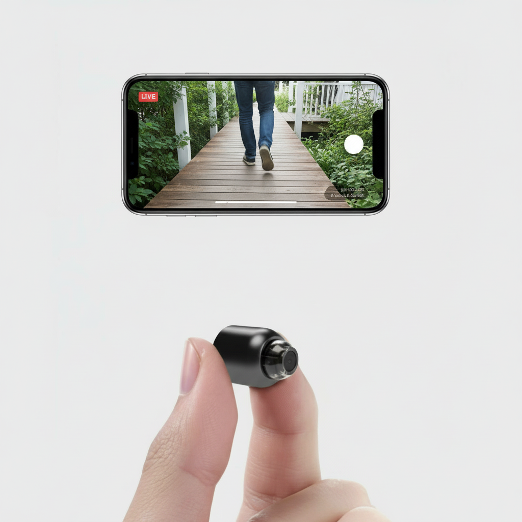 Caméra IP Wi-Fi ultra-compacte | 1080p Full HD | optique grand angle 120° | vision nocturne infrarouge et détecteur de mouvement | audio bidirectionnel | accès à distance mondial