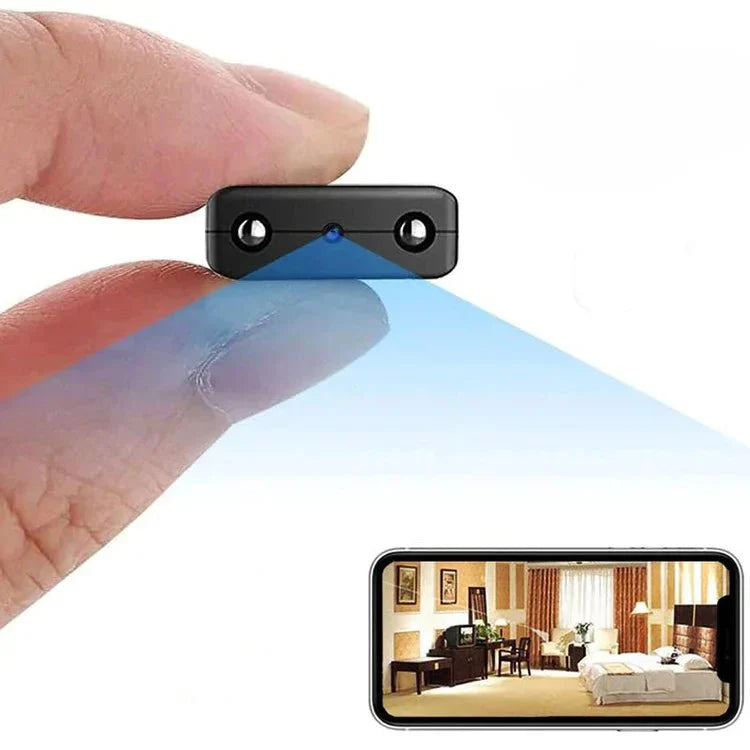 Caméra micro HD compacte Wi‑Fi avec audio et vision nocturne