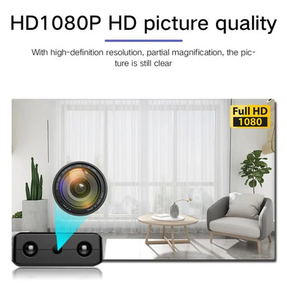 Caméra micro HD compacte Wi‑Fi avec audio et vision nocturne