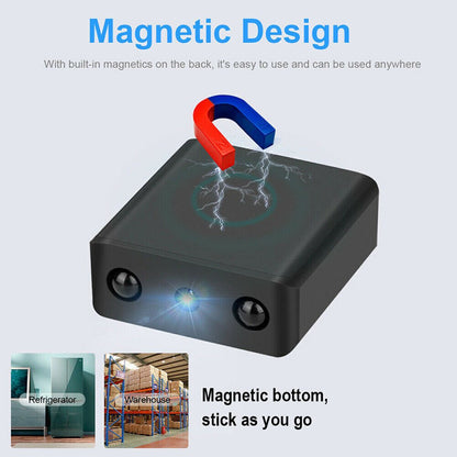 Caméra micro HD compacte Wi‑Fi avec audio et vision nocturne