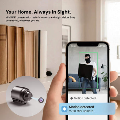 Caméra sans fil discrète 1080p HD avec audio pour la surveillance