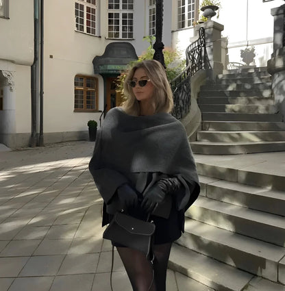 Cape chic et confortable - tissu doux