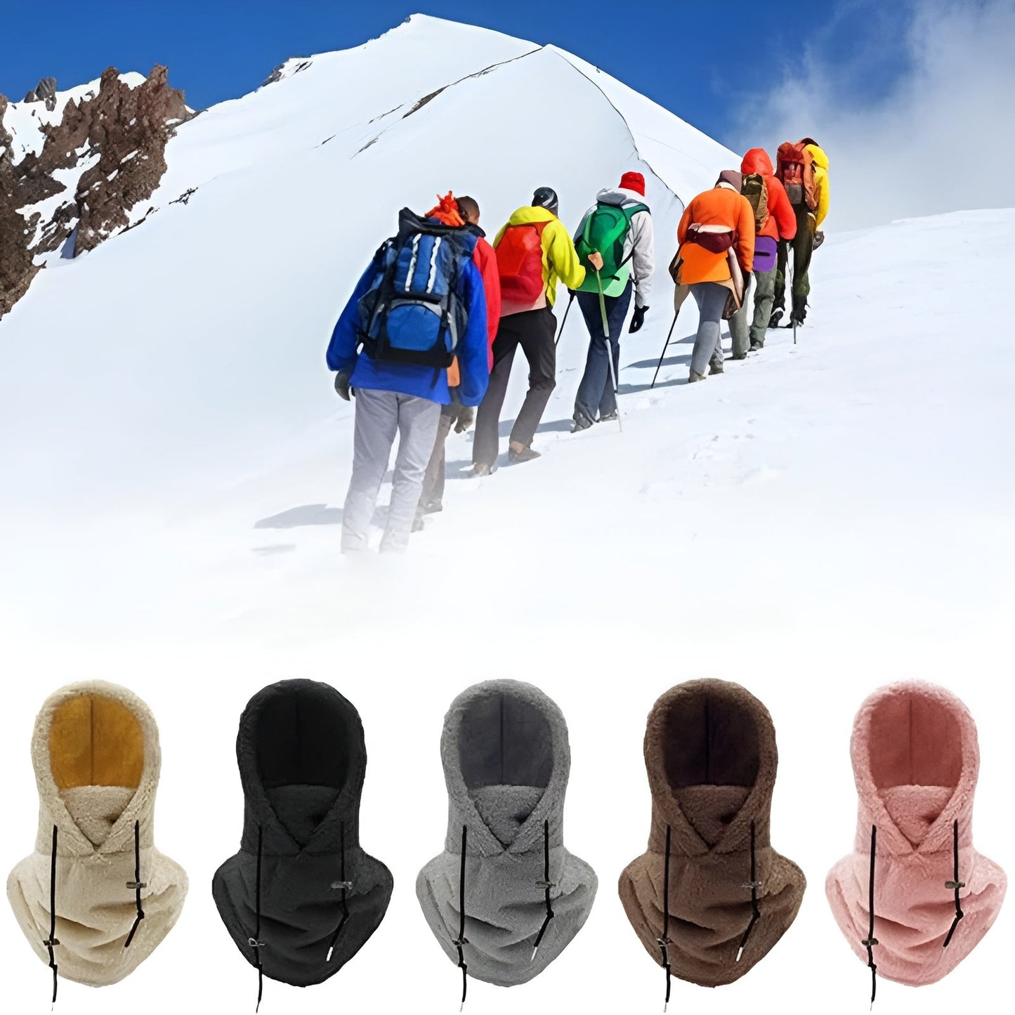 Capuche en polaire polyvalente pour l'hiver
