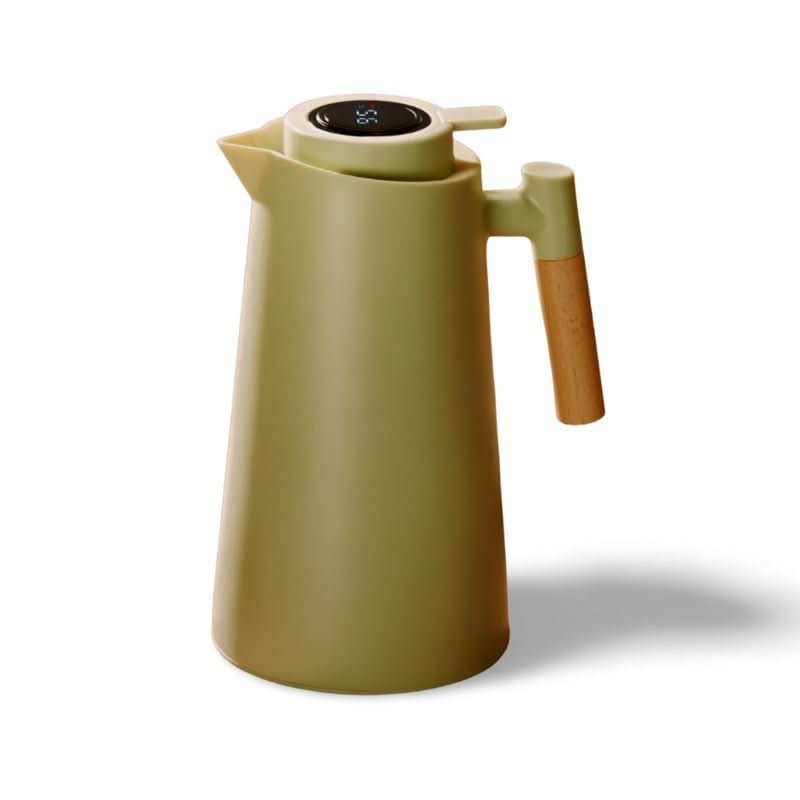 Carafe isotherme en acier inoxydable avec thermomètre – élégante et fonctionnelle 1 L