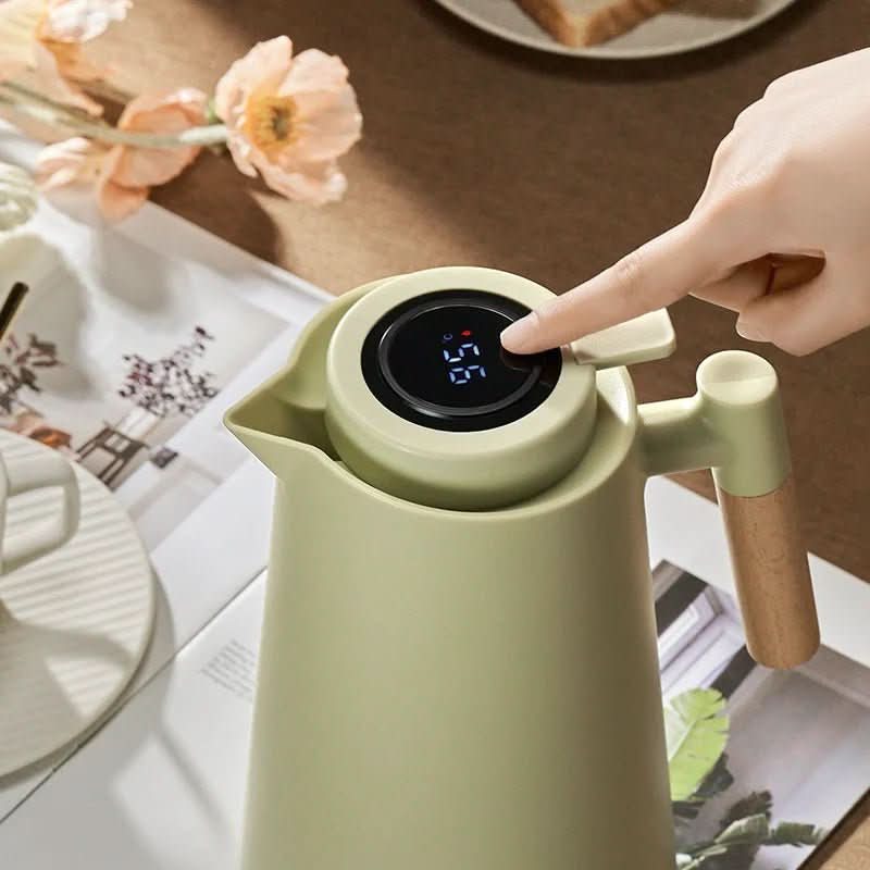 Carafe isotherme en acier inoxydable avec thermomètre – élégante et fonctionnelle 1 L