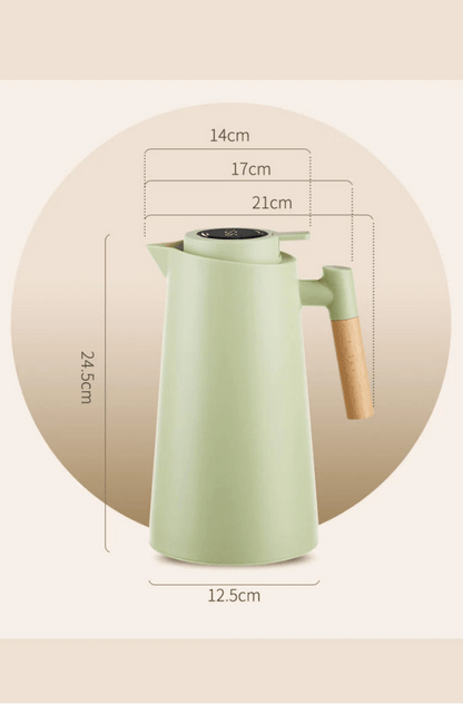 Carafe isotherme en acier inoxydable avec thermomètre – élégante et fonctionnelle 1 L