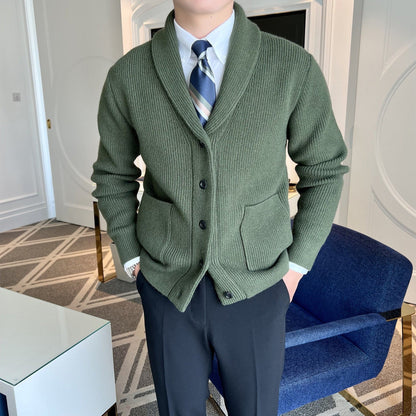 Cardigan à col châle pour homme