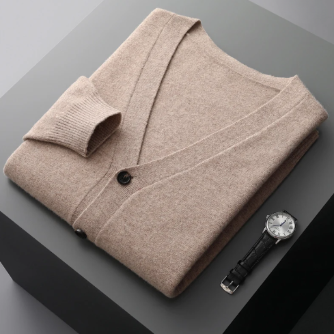 Cardigan à col V pour homme