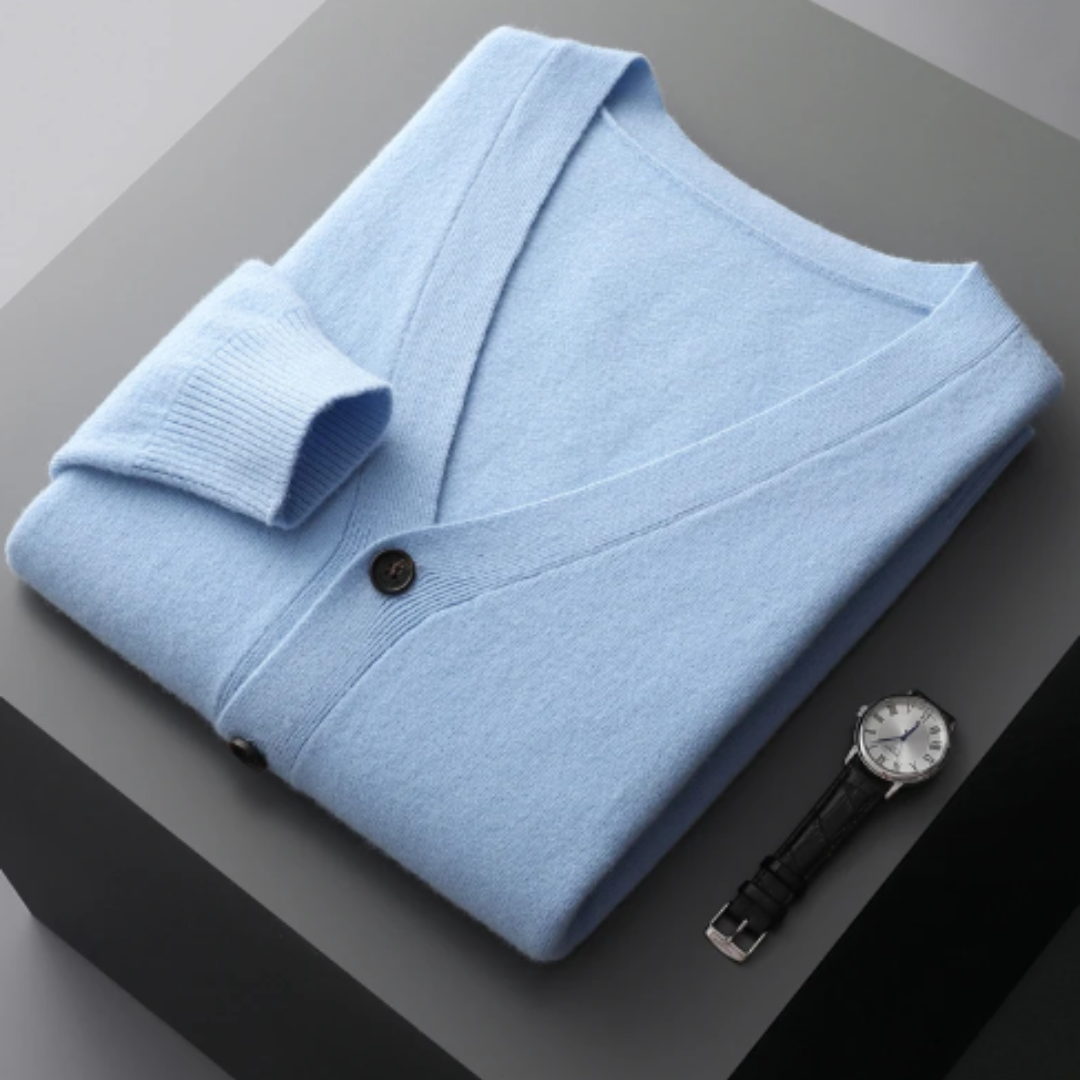 Cardigan à col V pour homme