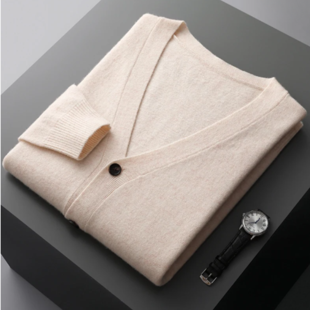 Cardigan à col V pour homme