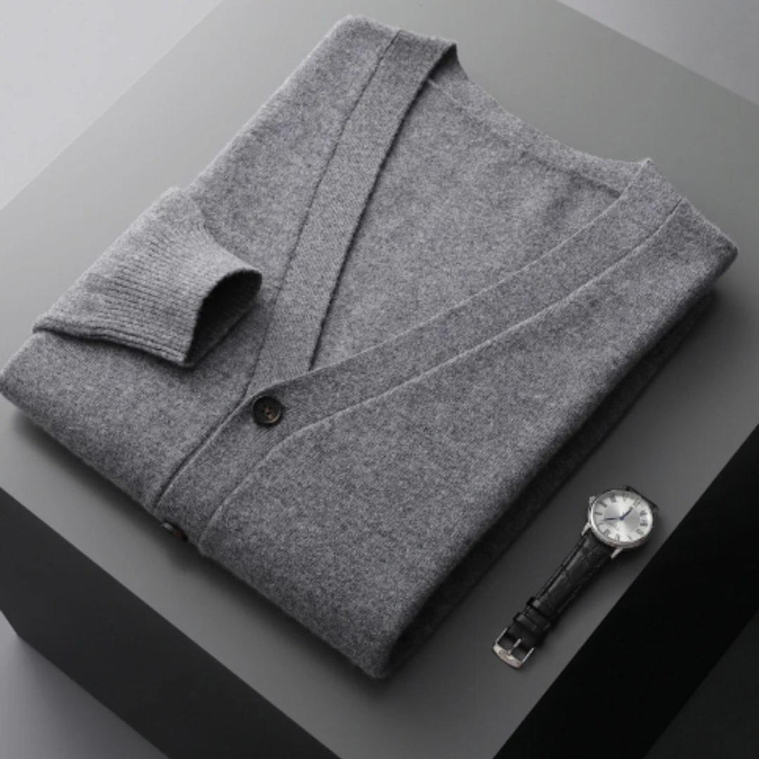 Cardigan à col V pour homme