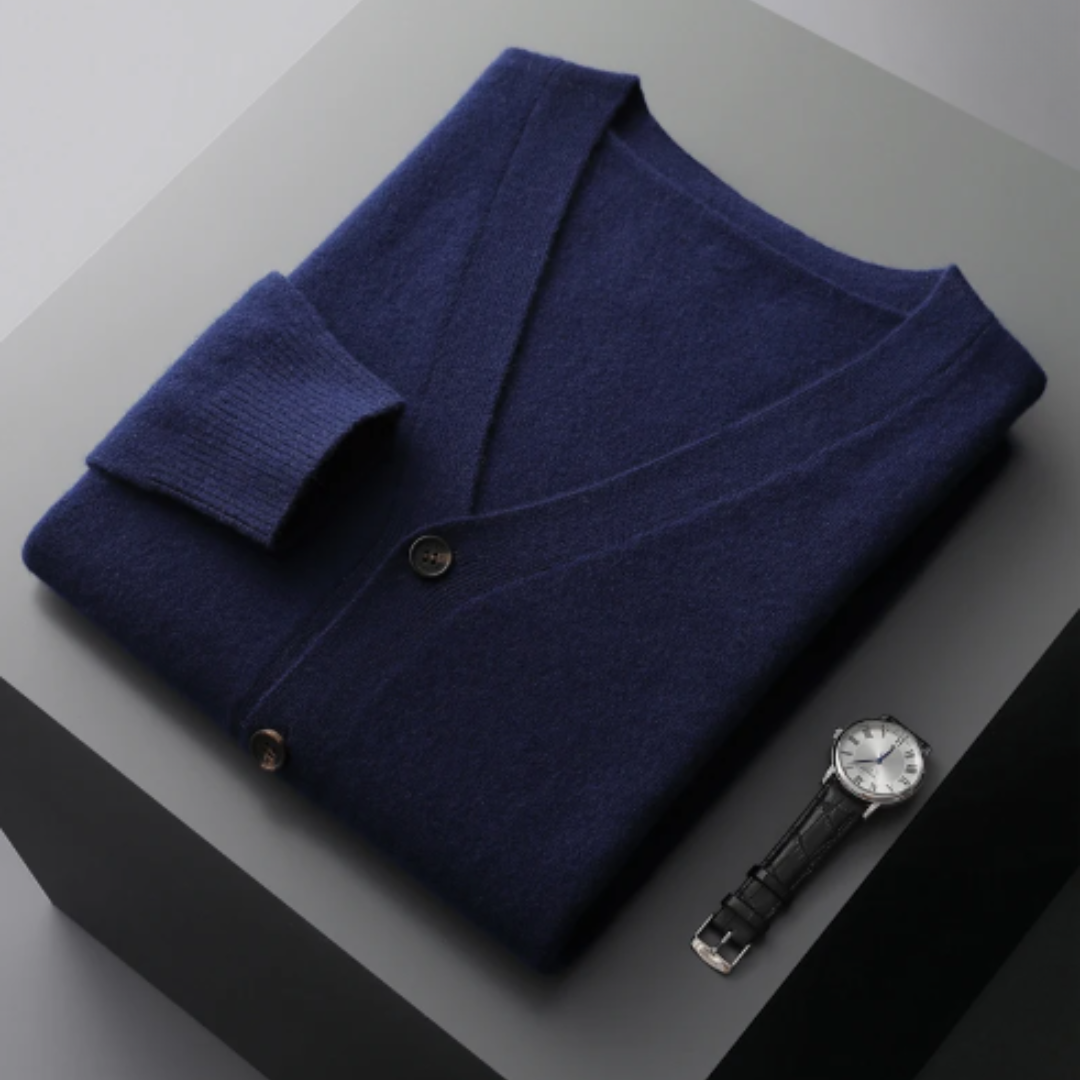 Cardigan à col V pour homme
