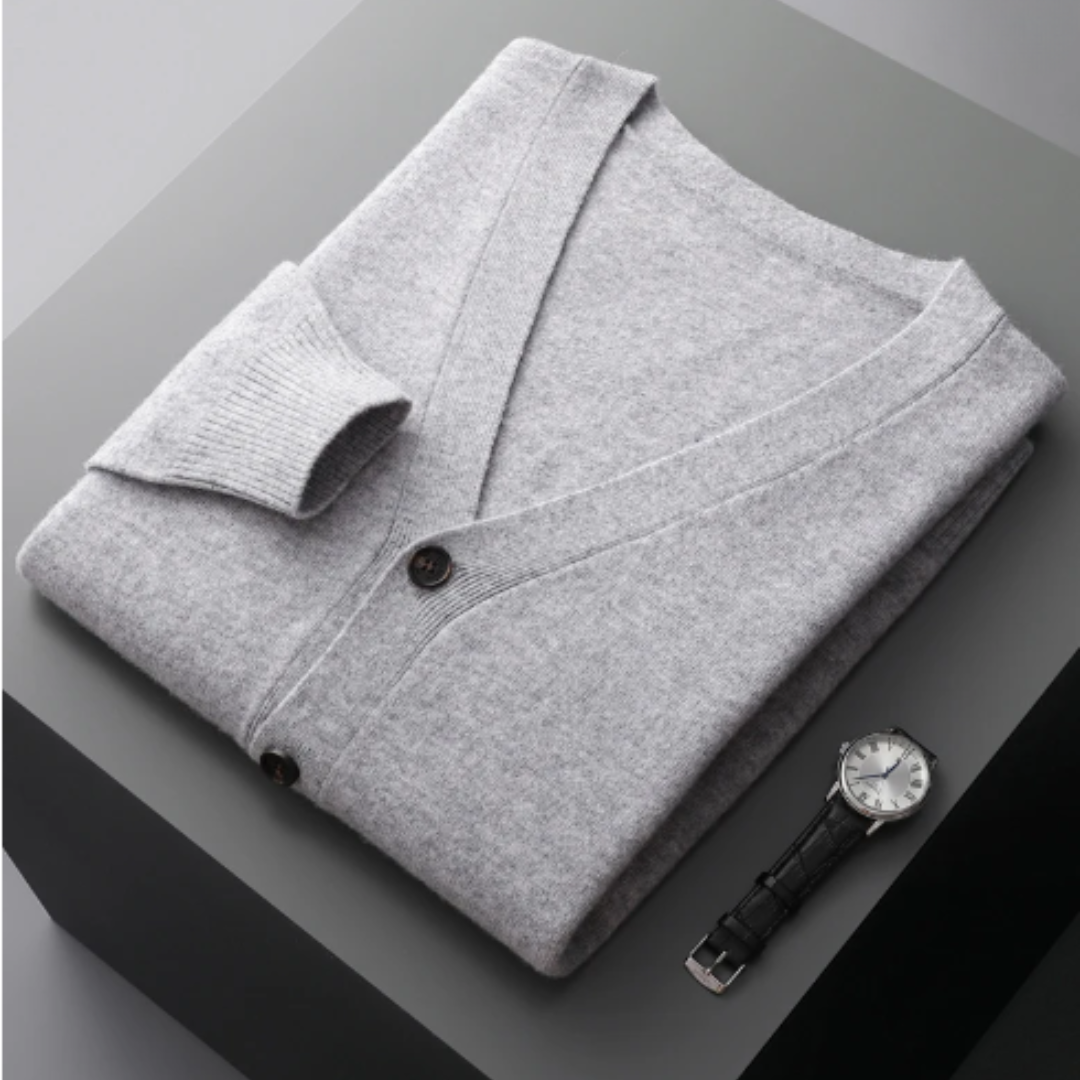 Cardigan à col V pour homme