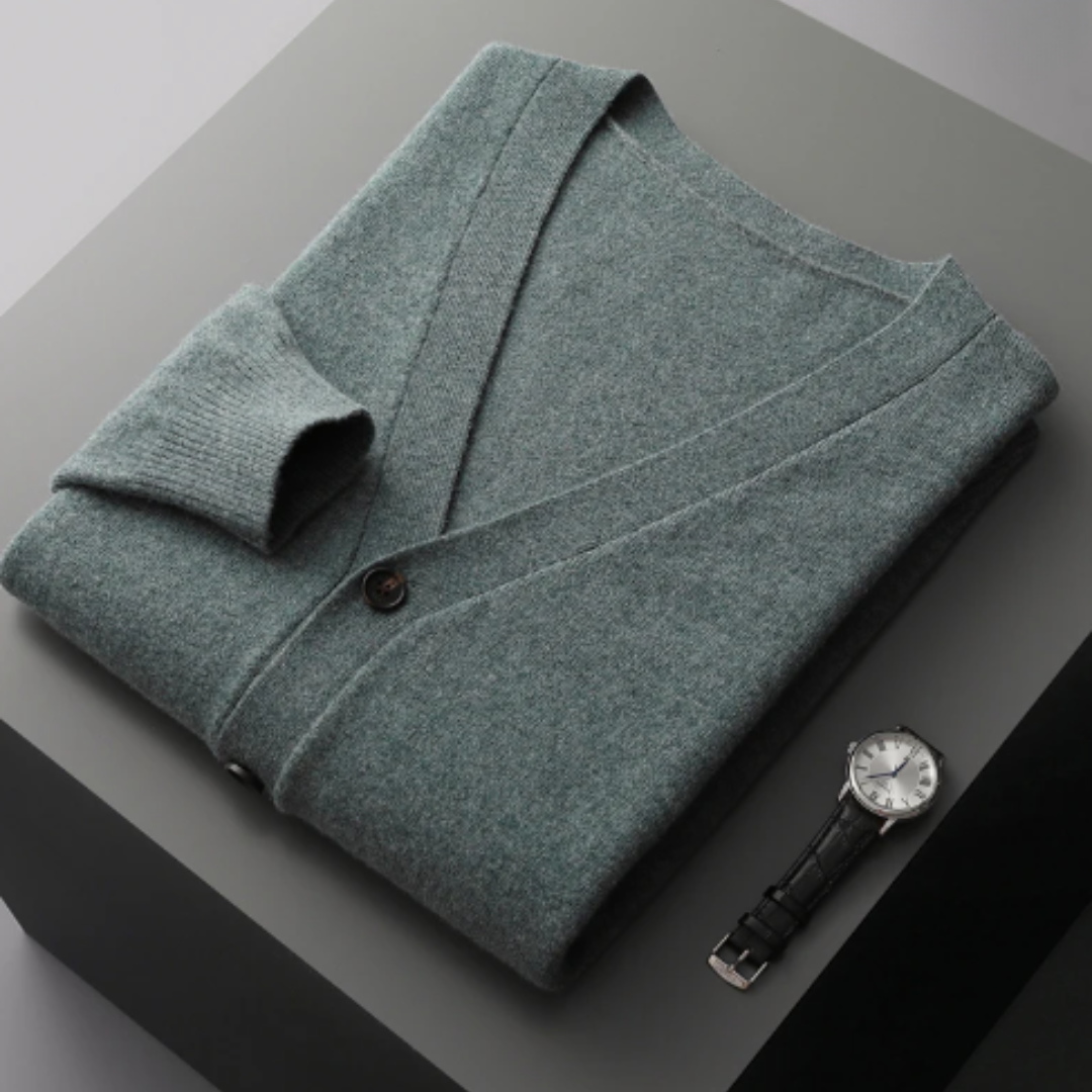 Cardigan à col V pour homme