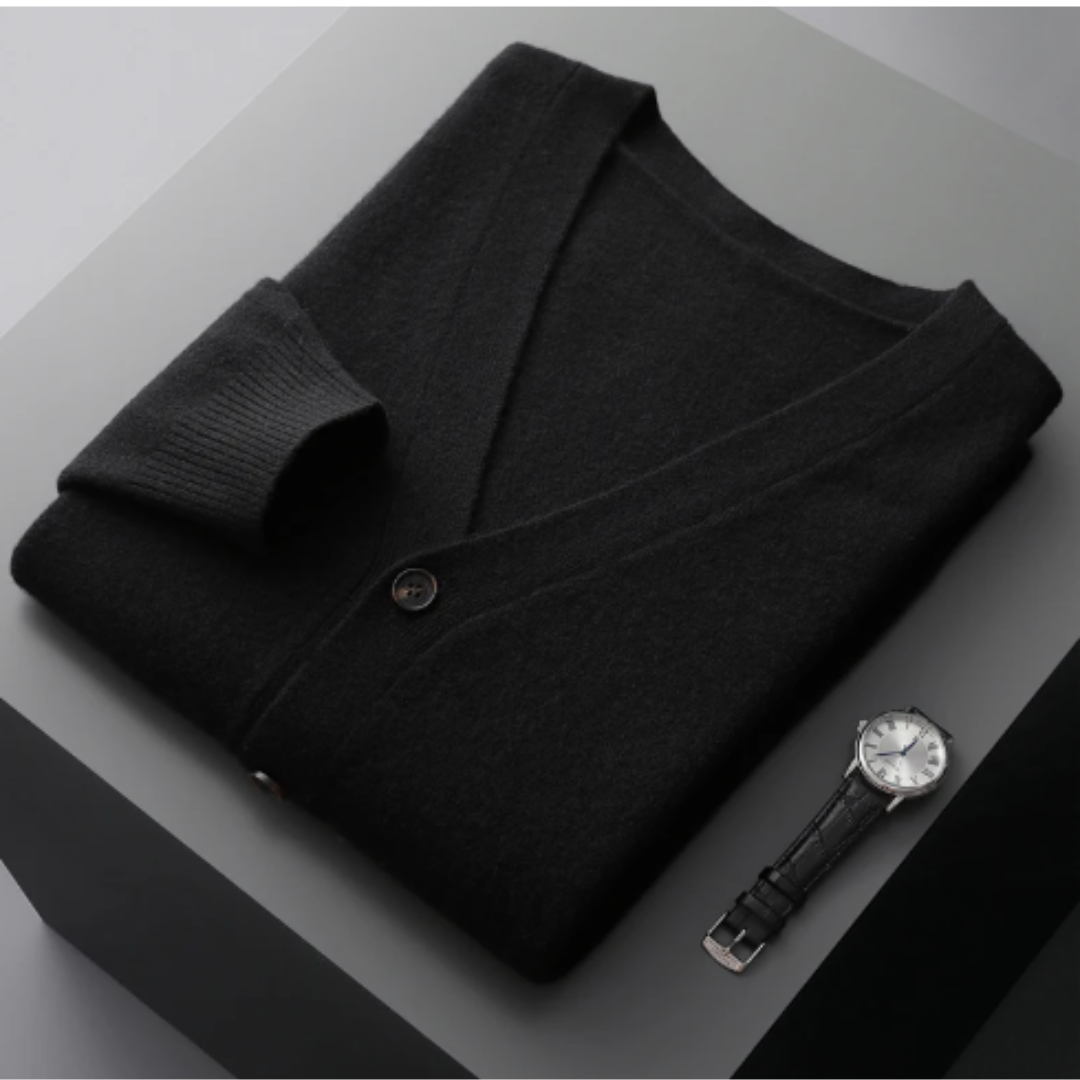 Cardigan à col V pour homme