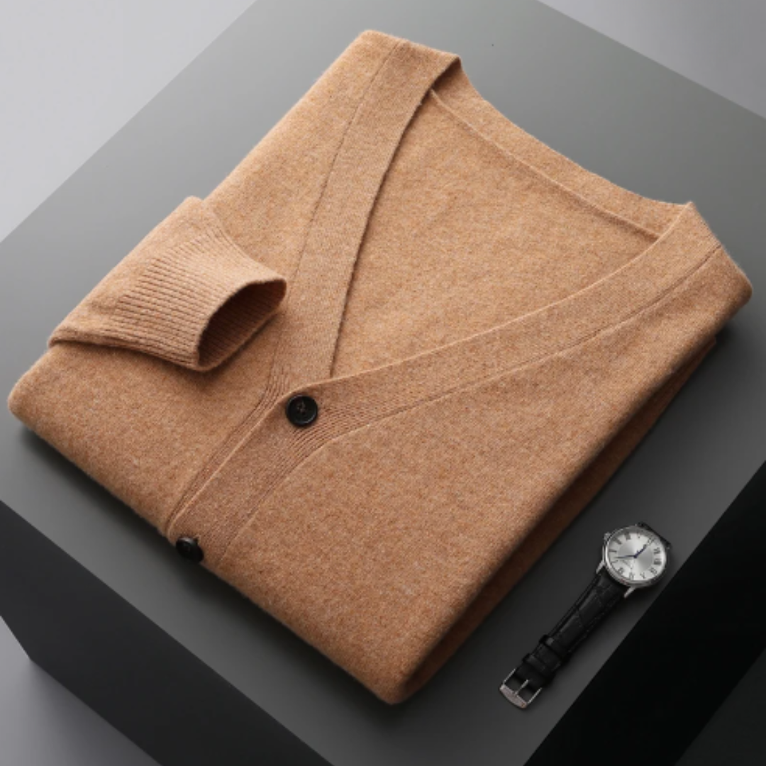 Cardigan à col V pour homme