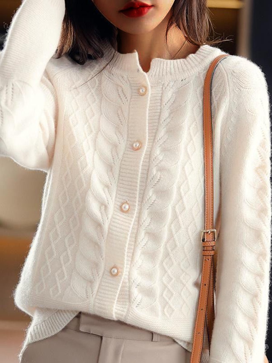 Cardigan à torsades femme