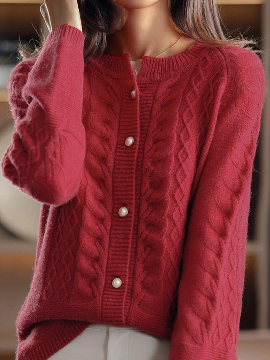 Cardigan à torsades femme
