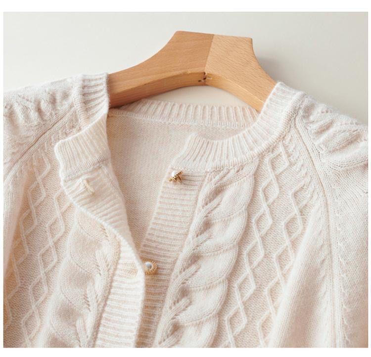 Cardigan à torsades femme