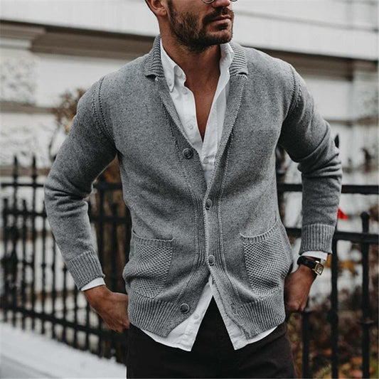 Cardigan boutonné pour homme