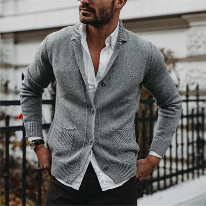 Cardigan boutonné pour homme