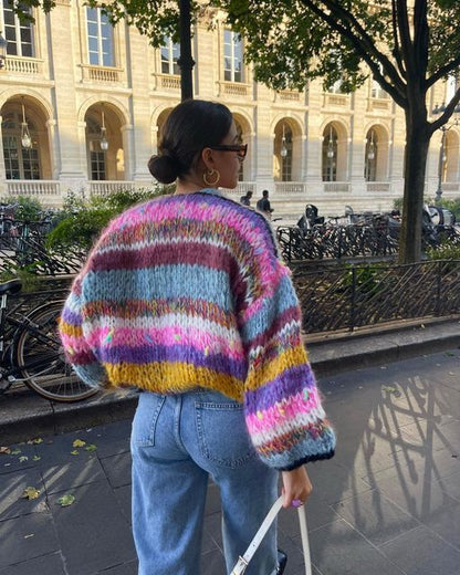 Cardigan court élégant pour le confort