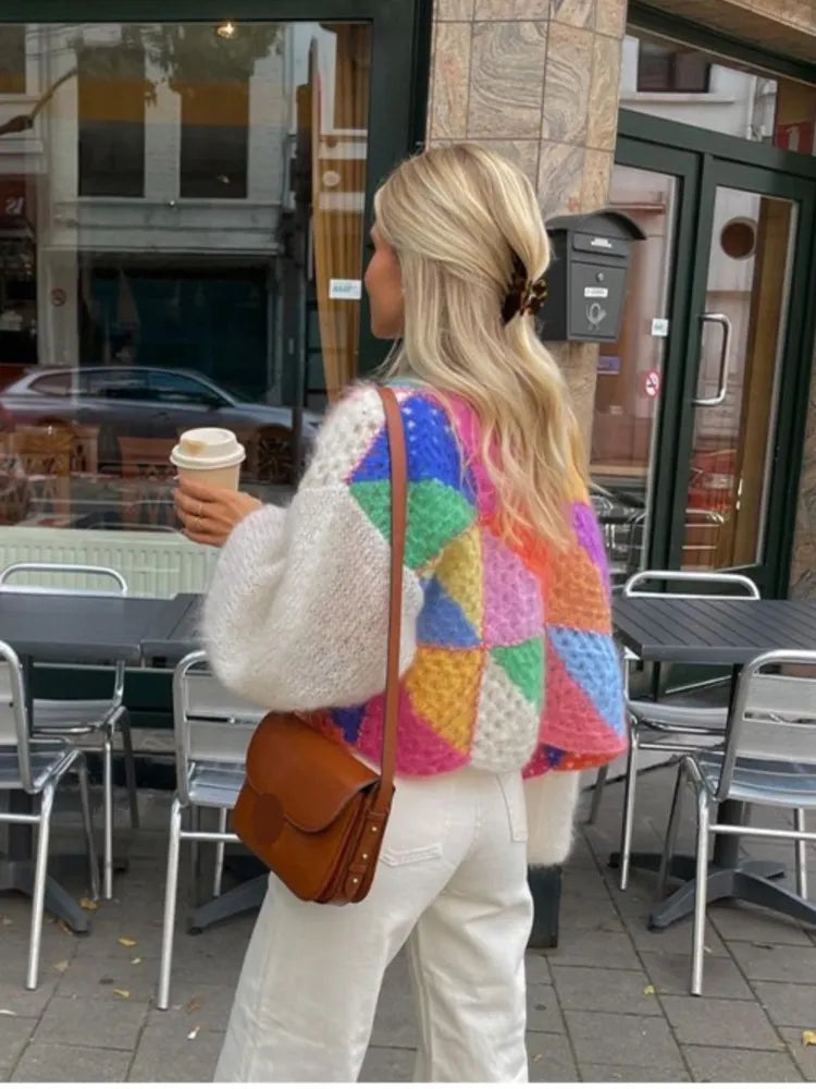 Cardigan court élégant pour le confort