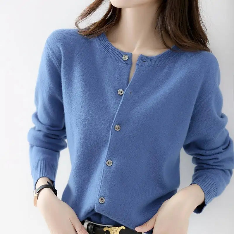Cardigan en cachemire en maille douce pour le printemps et l’automne