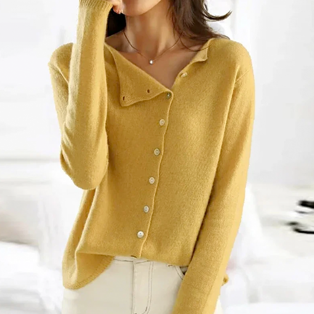 Cardigan femme à boutons - coupe décontractée