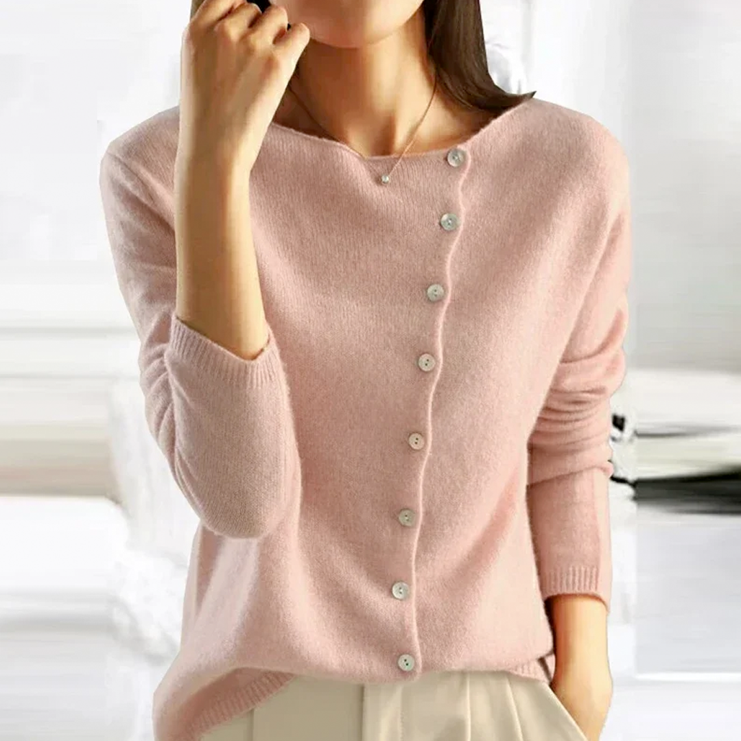 Cardigan femme à boutons - coupe décontractée