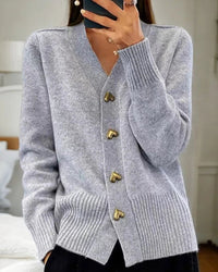 Cardigan femme à fermeture boutonnée