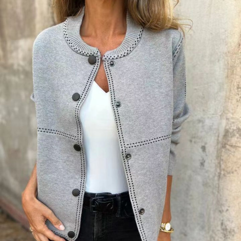 Cardigan femme boutonné devant