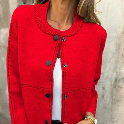 Cardigan femme boutonné devant