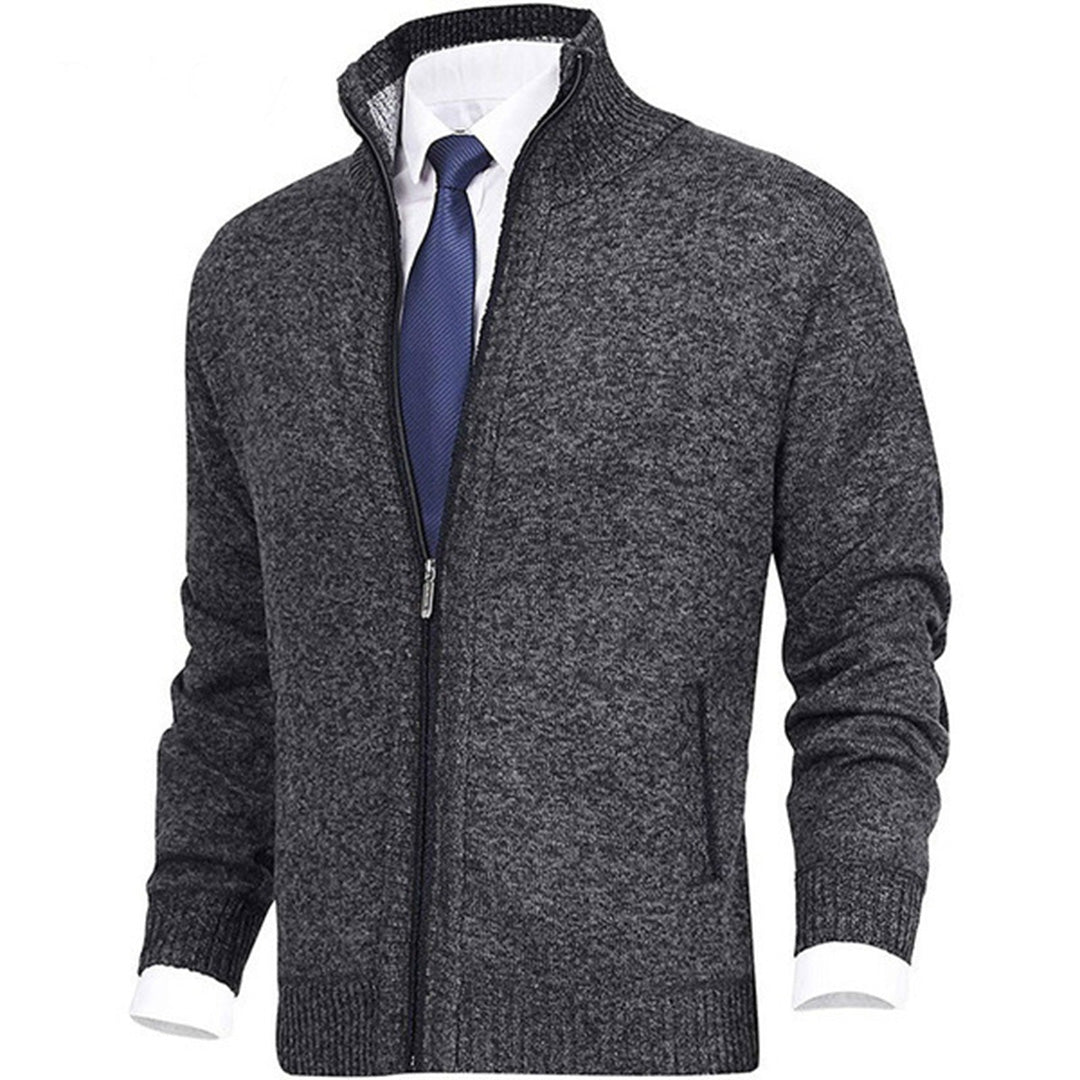 Cardigan homme à fermeture zippée intégrale