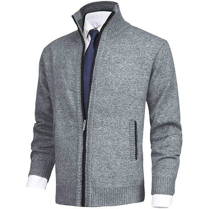 Cardigan homme à fermeture zippée intégrale